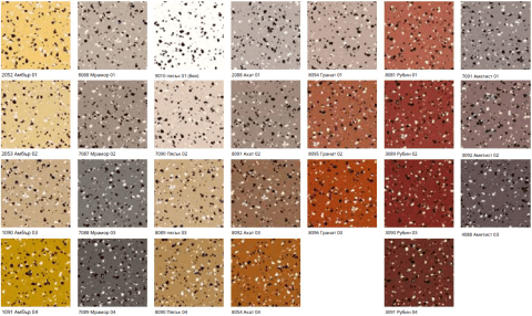 Цветове на Triflex TSS