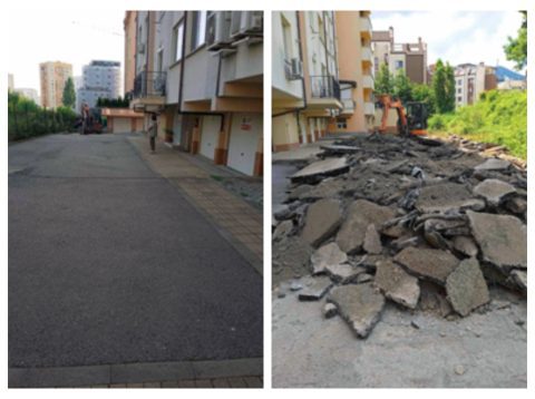 премахване на асфалт