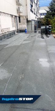 Спиране на теч в подземен паркинг с битумна хидроизолация от Хидростоп