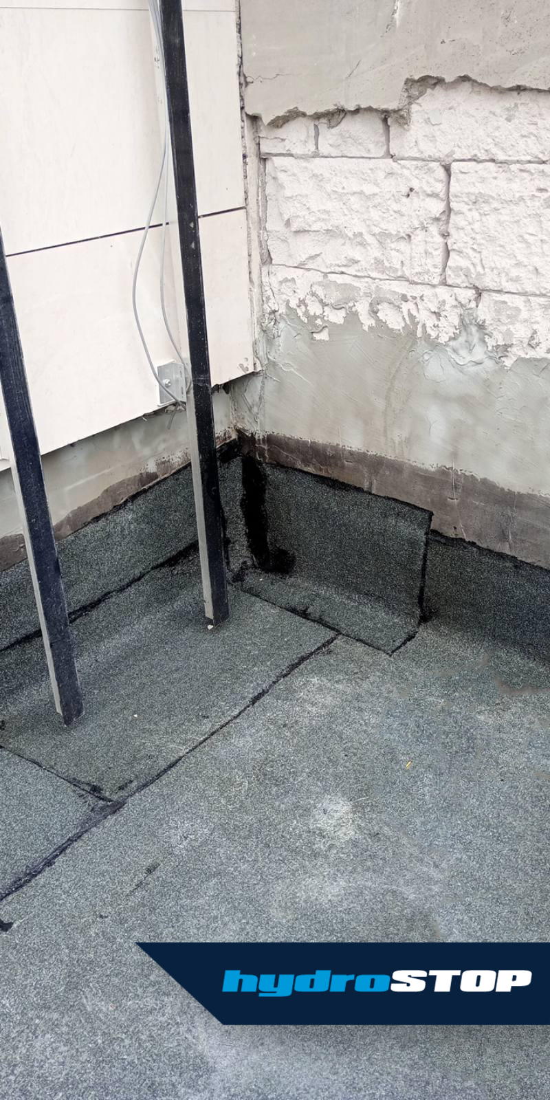 Спиране на теч в подземен паркинг с битумна хидроизолация от Хидростоп 2 Спиране на теч с битумна хидроизолация от Хидростоп