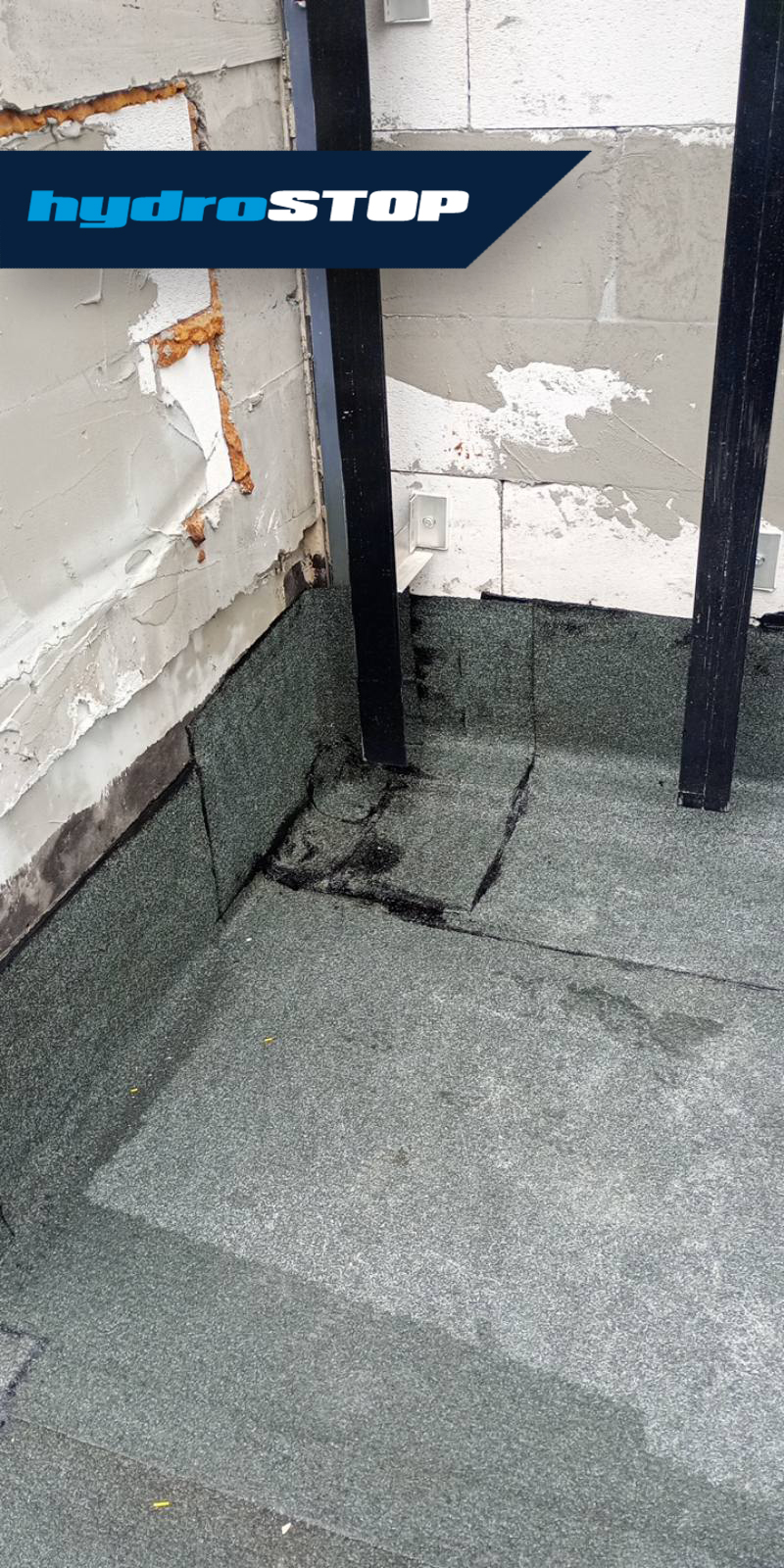 Спиране на теч в подземен паркинг с битумна хидроизолация от Хидростоп 5 Спиране на теч с битумна хидроизолация от Хидростоп