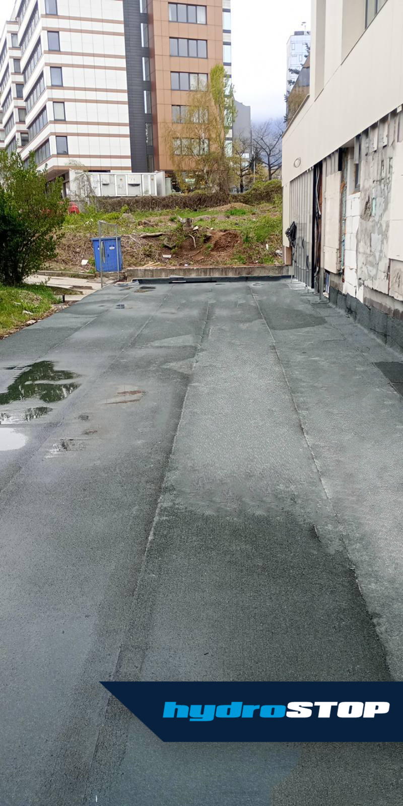 Спиране на теч в подземен паркинг с битумна хидроизолация от Хидростоп 6 Спиране на теч в подземен паркинг с битумна хидроизолация от Хидростоп, Хидростоп